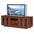 Transitional 70-inch Dark Cherry Entertainment Console