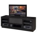 Contemporary Ebony Finish TV and Entertainment Console