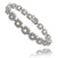 Sterling Silver 1ct TDW Diamond Brick Design Bracelet (I-J, I2-I3)