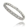 Sterling Silver 1ct TDW Diamond Greek Key Design Bracelet (I-J, I2-I3)