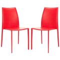 Jazzy Vinyl Red Side Chairs (Set of 2)