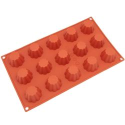 Freshware 15-cavity Mini Brioche and Pudding Silicone Mold/ Baking Pans (Pack of 2)