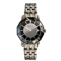 Croton Women's Manhattan Dress Quartz Watch with Faceted Case and Crystal 