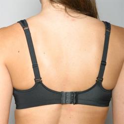 Pure Lime Women's Black Medium Impact Push-up Fitness Bra