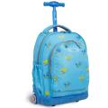 J World 'Candy' 16-inch Blue Bees Kids Rolling Backpack