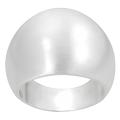 Silvertone Brushed Finish Dome Ring