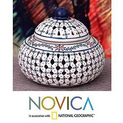 Handcrafted Ceramic 'Sweetest One' Jar (Mexico)