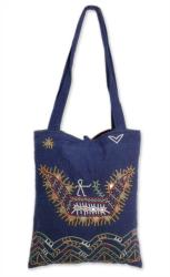 Cotton 'Fishing Boat' Medium Tote Bag (India)
