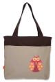 Cotton 'Owl Odysseys' Large Shoulder Bag (Thailand)