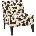 Cow Hide Print Lounge Chair