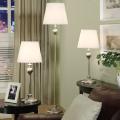 Ingot 3-piece Brushed Steel Lamp Set
