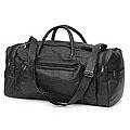Leather 'Brazil In Black' 21.6 Inch Medium Carry On Travel Bag (Brazil)