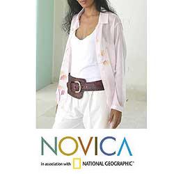 Leather 'Red Phenomena' Belt (Indonesia)