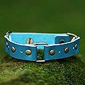 Leather 'Turquoise Trio' Bracelet (Indonesia)