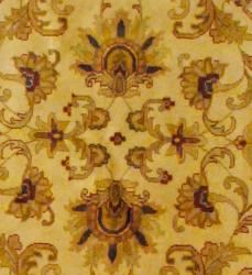Indo Hand-knotted Beige/ Gold Mahal Wool Rug (8' x 8')