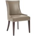 Becca Grey Leather Dining Chair