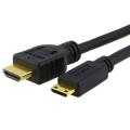 6-foot Black/ Gold HDMI to Mini HDMI Cable