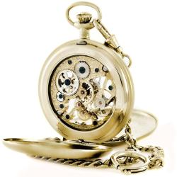 Steinhausen Tasche V Skeleton Pocket Watch
