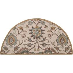 Hand-tufted Court Beige Wool Rug (2' x 4')
