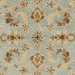Handmade Heritage Kashmar Light Blue/ Beige Wool Rug (8'3 x 11')