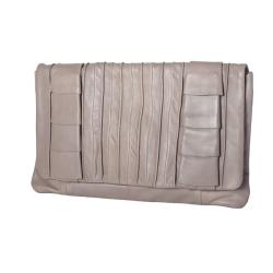David & Scotti 'Waterfall' Nappa Leather Clutch 
