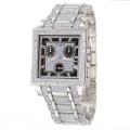 Wittnauer Men's 'Crystal' Stainless Steel with Swarovski Crystals Quartz Watch