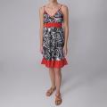 Journee Collection Junior's Cotton Geometric Empire Waist Dress