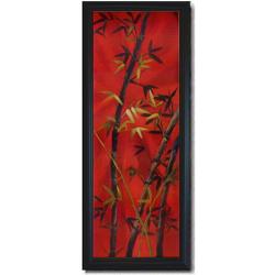Lun Tse 'Bamboo I' Framed Canvas Art