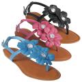 Journee Collection Women's 'Morning-17' Floral Accent T-strap Sandals