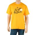 Le Tour de France Men's 'Poster' Yellow Cotton Official T-Shirt