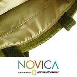 Handcrafted Wool 'Fresh Horizons' Medium Handbag (Peru)