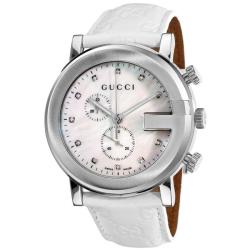 Gucci Men's 'G-Chrono' Chronograph Mother of Pearl Dial Watch
