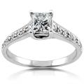 14k White Gold 1ct TDW Certified Diamond Engagement Ring (F-G, SI2)