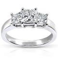 14k White Gold 1 5/8ct TDW Certified Diamond Engagement Ring (H-I, SI2-I1)