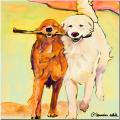 Pat Saunders-White 'Stick with Me' Gallery-wrapped Canvas Art