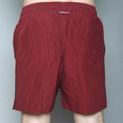 Speedo Men's Burgundy Twin Stripe Swimsuit