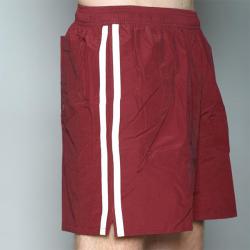 Speedo Men's Burgundy Twin Stripe Swimsuit
