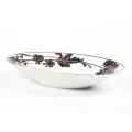 Mikasa Cocoa Blossom Oversized Oval Bowl