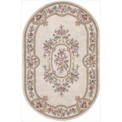 Hand-tufted Ivory Wool Garden Rug (7'6 x 9'6)