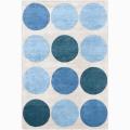 Hand-tufted Int Circles Wool Rug (5' X 8')