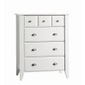 Shoal Creek Ready-to-Assemble Matte White Four-drawer Chest