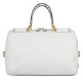 Dolce & Gabbana White Leather Satchel