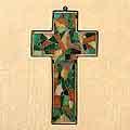 Free indicative guide on Wrought iron ornaments Stained Glass 'Devout' Wall Cross (Mexico)