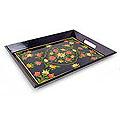 Wood 'Frangipani' Tray (India)