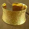 Gold Vermeil 'Summer Skies' Cuff Bracelet (India)
