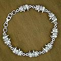 Sterling Silver 'Lucky Elephants' Link Bracelet (India)