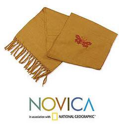 Cotton 'Butterfly Realm' Table Runner (Guatemala)