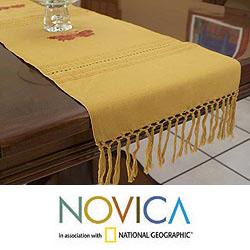 Cotton 'Butterfly Realm' Table Runner (Guatemala)