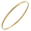 14k Rose Gold 2-mm Diamond-cut Slip-on Bangle Bracelet