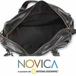 Leather 'Passages' Travel Bag (Mexico)